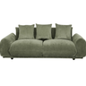 Brooklyn Plush Corduroy 3 Seat Sofa - Olive Green at online8 furniture store Auckland