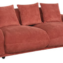 Brooklyn Plush Corduroy 3 Seat Sofa - Rust at online8 furniture store Auckland
