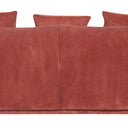 Brooklyn Plush Corduroy 3 Seat Sofa - Rust at online8 furniture store Auckland