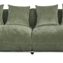 Brooklyn Plush Corduroy 4 Seat Sofa - Olive Green at online8 furniture store Auckland
