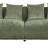 Brooklyn Plush Corduroy 4 Seat Sofa - Olive Green at online8 furniture store Auckland