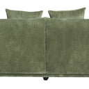 Brooklyn Plush Corduroy 4 Seat Sofa - Olive Green at online8 furniture store Auckland