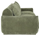 Brooklyn Plush Corduroy 4 Seat Sofa - Olive Green at online8 furniture store Auckland