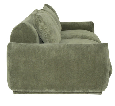 Brooklyn Plush Corduroy 4 Seat Sofa - Olive Green at online8 furniture store Auckland