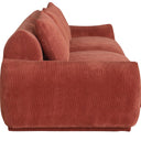 Brooklyn Plush Corduroy 4 Seat Sofa - Rust at online8 furniture store Auckland