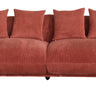 Brooklyn Plush Corduroy 4 Seat Sofa - Rust at online8 furniture store Auckland
