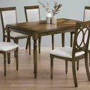Brookwood Dining Suite 6 Seater - Rustic Brown at online8 furniture store Auckland