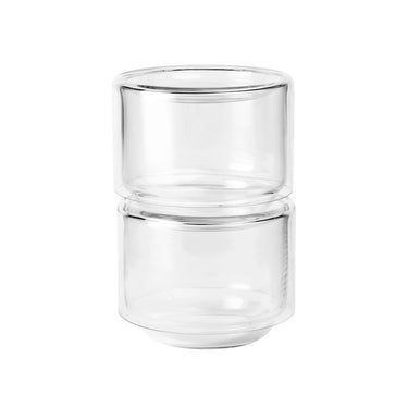 BROSTE Bowl Sylvia Small 2 piece - Clear Glass at Online8 Furniture Auckland NZ