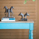 Brown Horse Bookends at online8 furniture store Auckland