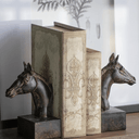 Brown Horse Bookends at online8 furniture store Auckland