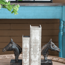 Brown Horse Bookends at online8 furniture store Auckland