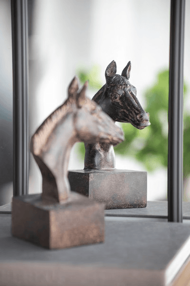 Brown Horse Bookends at online8 furniture store Auckland