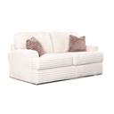 Bruno Large 2 Seater Plush Corduroy Sofa - Ivory at online8 furniture store Auckland