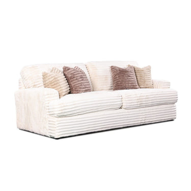 Bruno Large 3 Seater Corduroy Sofa - Ivory at online8 furniture store Auckland