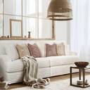 Bruno Large 4 Seater Corduroy Sofa - Ivory at online8 furniture store Auckland