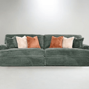 Bruno Large Corduroy 4 Seater Sofa - Olive at online8 furniture store Auckland