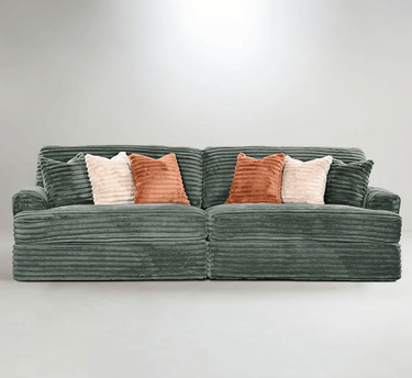 Bruno Large Corduroy 4 Seater Sofa - Olive at online8 furniture store Auckland