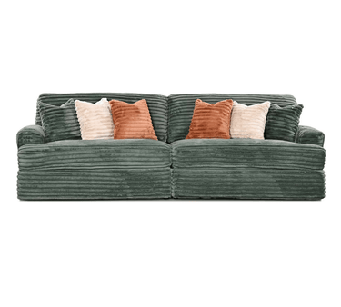 Bruno Large Corduroy 4 Seater Sofa - Olive at online8 furniture store Auckland
