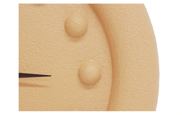 Bubble Wall Clock - Textured Terracotta at online8 furniture store Auckland