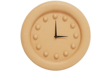 Bubble Wall Clock - Textured Terracotta at online8 furniture store Auckland