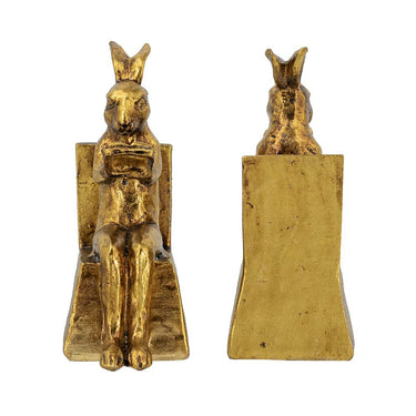 Bunny Bookends - Gold at online8 furniture store Auckland