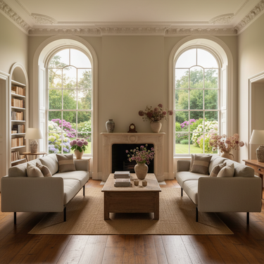 Bureau 2 Seat Upholstered Sofa - Oatmeal