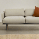 Bureau 2 Seat Upholstered Sofa - Oatmeal at online8 furniture store Auckland