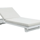 Byaal Outdoor Sun Lounger - Grey & White at online8 furniture store Auckland