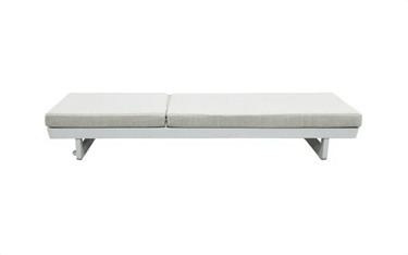 Byaal Outdoor Sun Lounger - Grey & White at online8 furniture store Auckland