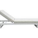 Byaal Outdoor Sun Lounger - Grey & White at online8 furniture store Auckland