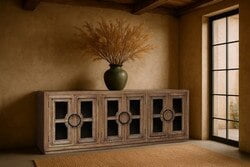 Byron Oak Sideboard: Reclaimed Oak at Online8 Furniture Auckland NZ