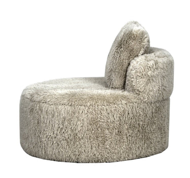 Cabana Round Accent Chair - Beige at online8 furniture store Auckland