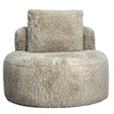Cabana Round Accent Chair - Beige at online8 furniture store Auckland
