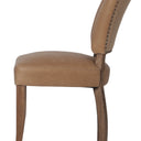 Cairo Dining Chair - Tan & Walnut at online8 furniture store Auckland
