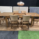 Cairo Dining Chair - Tan & Walnut at online8 furniture store Auckland