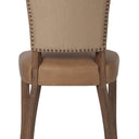 Cairo Dining Chair - Tan & Walnut at online8 furniture store Auckland
