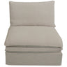 Calais 1 Seater Armless Slip Cover Seat - Oatmeal at online8 furniture store Auckland