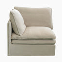 Calais Left End Slip Cover Sofa Seat - Oatmeal at online8 furniture store Auckland