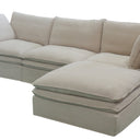 Calais Left End Slip Cover Sofa Seat - Oatmeal at online8 furniture store Auckland