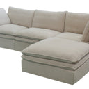 Calais Ottoman - Oatmeal at online8 furniture store Auckland