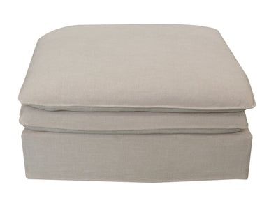 Calais Ottoman - Oatmeal at online8 furniture store Auckland