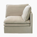 Calais Right End Slip Cover Sofa Seat - Oatmeal at online8 furniture store Auckland