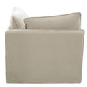 Calais Right End Slip Cover Sofa Seat - Oatmeal at online8 furniture store Auckland