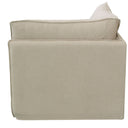Calais Right End Slip Cover Sofa Seat - Oatmeal at online8 furniture store Auckland