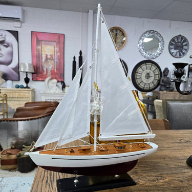 Calypso Wooden Yacht Model at online8 furniture store Auckland