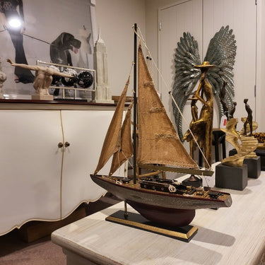 Calypso Yacht Model | Wooden Sailboat NZ at online8 furniture store Auckland