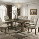 Cambria Dining Suite 6 Seater - Rustic Brown at online8 furniture store Auckland