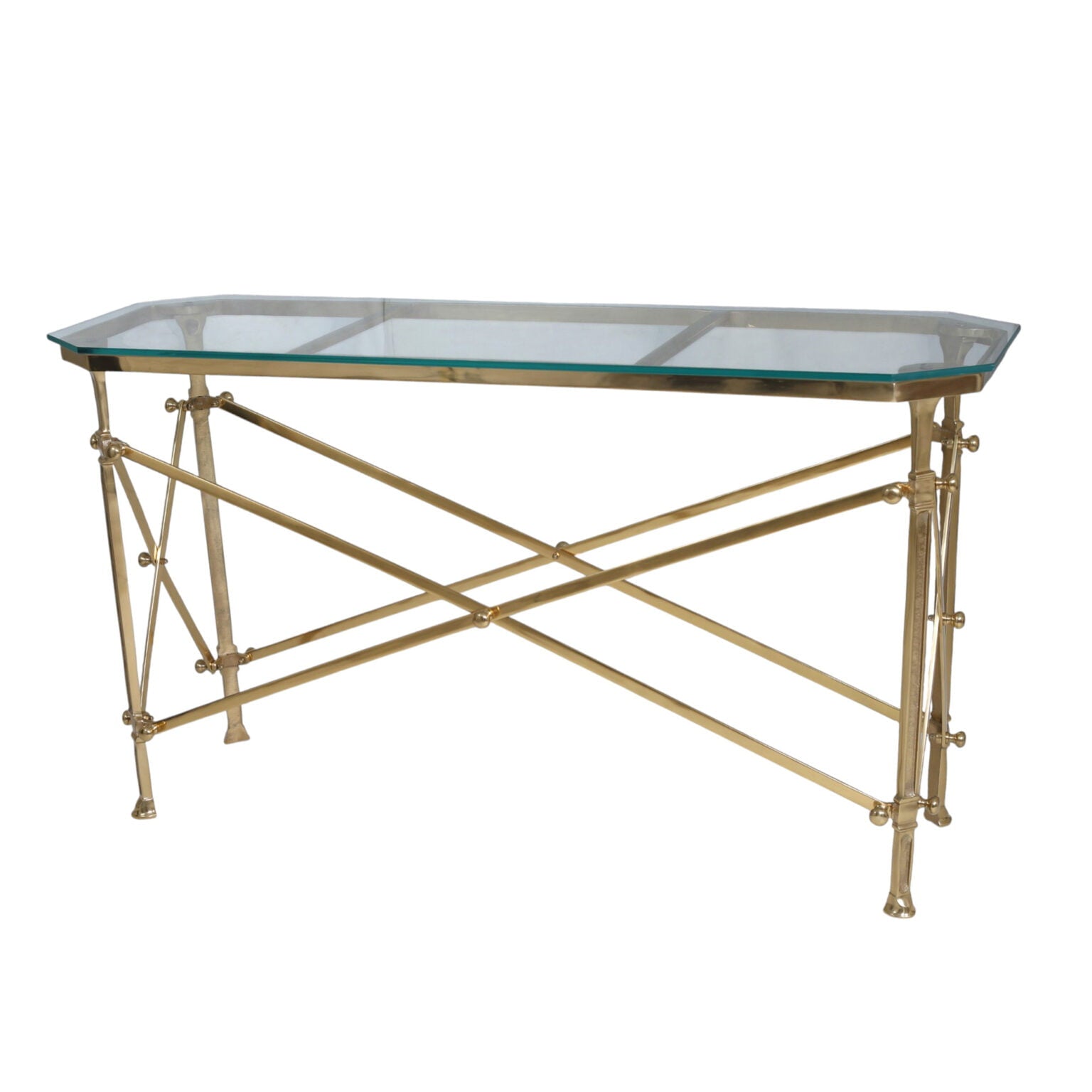 Campaign Console Table Campaign Console Table - Antique Brass – Online8