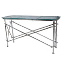 Campaign Console Table - Nickel at Online8 Furniture Auckland NZ