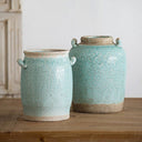 Candia Ceramic Vase - Turquoise at online8 furniture store Auckland